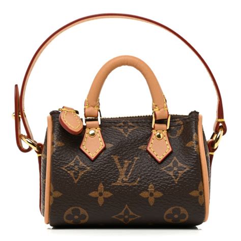 Louis Vuitton Monogram Micro Speedy Bag Charm .